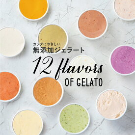 【無添加ジェラート】 12個セット 盛合せ 無添加製造 カラダ喜ぶ 沖縄 CROSS TOKYO フルーツ アイス アイスクリーム ジェラート お取り寄せ スイーツ アイスセット レストラン シェフ監修 ギフト 贈り物 誕生日 バレンタイン