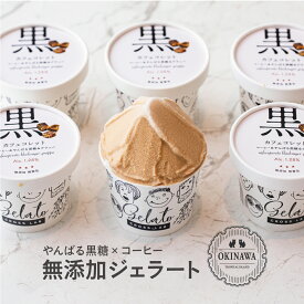 【無添加ジェラート｜沖縄｜やんばる黒糖×コーヒー】 6個セット 無添加 CROSS TOKYO アイス アイスクリーム 黒糖アイス ラテ イタリアンジェラート ジェラート アイスセット レストラン シェフ監修 ギフト 贈り物 誕生日 バレンタイン