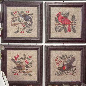 Birds & Berries*�R�s�[�ŁE�N���X�X�e�b�` �}�� �`���[�g �h�J ��|* Prairie Schooler *