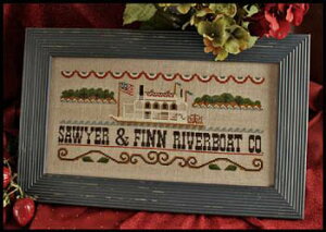 Mississippi Riverboat�E�N���X�X�e�b�` �}�� �`���[�g �h�J ��|*Little House Needleworks*
