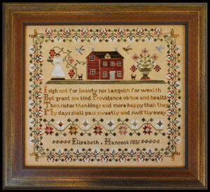 Elizabeth Hancock 1831�E�N���X�X�e�b�` �}�� �`���[�g �h�J ��|*Little House Needleworks*