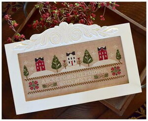 Three Snowy Hills�E�N���X�X�e�b�` �}�� �`���[�g �h�J ��|*Little House Needleworks*
