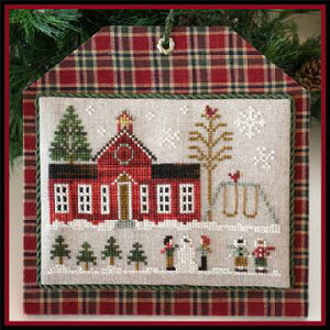 Hometown Holiday-Schoolhouse�E�N���X�X�e�b�` �}�� �`���[�g �h�J ��|*Little House Needleworks*