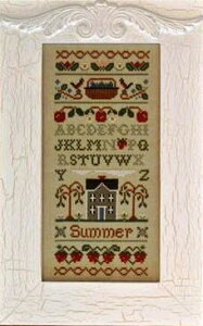 Summer Band Sampler�E�N���X�X�e�b�` �}�� �`���[�g �h�J ��|*Little House Needleworks*