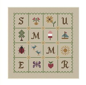 Summer�E�N���X�X�e�b�` �}�� �`���[�g �h�J ��|*Little Dove Designs*