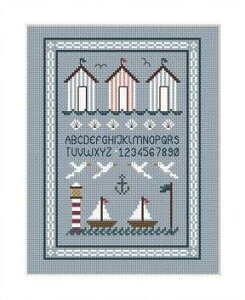 Seaside�E�N���X�X�e�b�` �}�� �`���[�g �h�J ��|*Little Dove Designs*