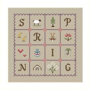 Spring�E�N���X�X�e�b�` �}�� �`���[�g �h�J ��|*Little Dove Designs*
