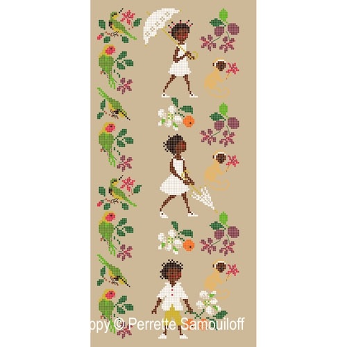 Happy Childhood collection: Africa クロスステッチ 新品?正規品 図案 チャート サモイロフ 手芸 店舗 Samouiloff Perrette ペレット 刺繍
