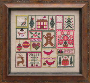 Pocketful Of Peppermint�E�N���X�X�e�b�` �}�� �`���[�g �h�J ��|*BLUE RIBBON DESIGNS*