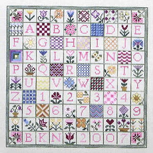 STOP AND ATITCH THE FLOWERS�E�N���X�X�e�b�` �}�� �`���[�g �h�J ��|*BLUE RIBBON DESIGNS*