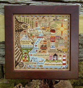 Map of Hawk Run Hollow�E�N���X�X�e�b�` �}�� �`���[�g �h�J ��|*Carriage House Samplings*