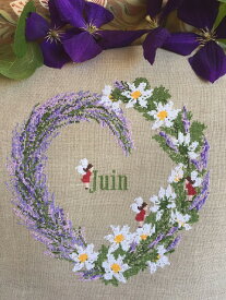 Juin・クロスステッチ 図案 チャート 刺繍 手芸*lilli violette*