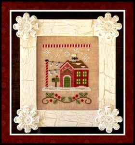 Santa's Village 3-North Pole Post Office�E�N���X�X�e�b�` �}�� �`���[�g �h�J ��|*Country Cottage Needleworks*