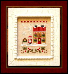 Santa's Village 4-Mrs Claus Cookie Shop�E�N���X�X�e�b�` �}�� �`���[�g �h�J ��|*Country Cottage Needleworks*
