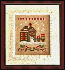 Santa's Village 2-Poinsettia Place・クロスステッチ 図案 チャート 刺繍 手芸*Country Cottage Needleworks*