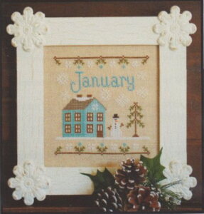 Cottage Of The Month-January�E�N���X�X�e�b�` �}�� �`���[�g �h�J ��|*Country Cottage Needleworks*