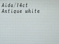クロスステッチ 布 アイーダ 14ct アンティークホワイト ツバイガルト Zweigart Aida 半幅53×50cm