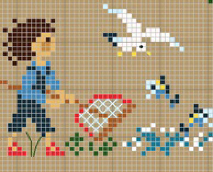 楽天市場 Happy Childhood Seaside クロスステッチ 図案 チャート 刺繍 手芸 Perrette Samouiloff ペレット サモイロフ クロスステッチ Fabric