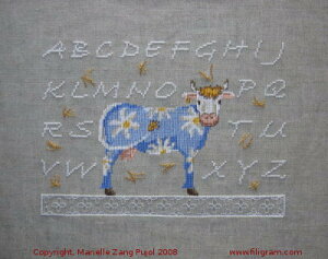 Upper Case ABC Little CowENXXeb` } `[g hJ |*filigram*