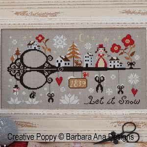 Let it Snow�E�N���X�X�e�b�` �}�� �`���[�g �h�J ��|*Barbara Ana Designs*
