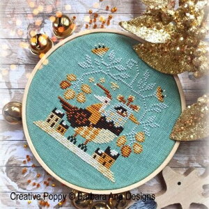 Santa's Flight�E�N���X�X�e�b�` �}�� �`���[�g �h�J ��|*Barbara Ana Designs*