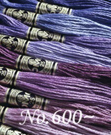 DMC 刺繍糸　25番　600番台