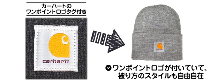 楽天市場 Carhartt A18 ニットキャップ Acrylic Watch Hat ニット帽 メンズ 帽子 キャップ 無地 ブラック アメカジ ブランド カーハート A18 Uppercut