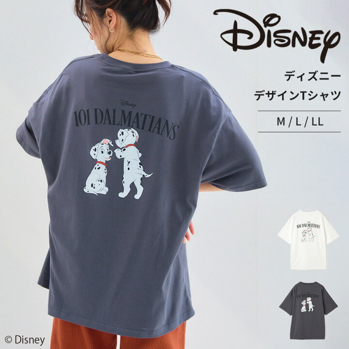 楽天市場】101匹わんちゃんフロントデザインクルーネックTシャツ 