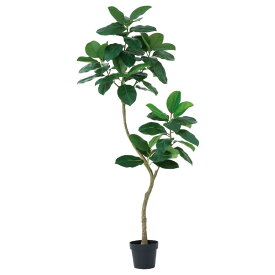 人工観葉植物 ゴムの木 （ポット付き） グリーン 高さ180cm （P275-a51117) （代引き不可） インテリアグリーン フェイクグリーン