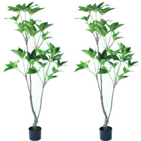 人工観葉植物 ツピタンサス ポット 150（2個入り）992720 庭木ポット （代引き不可） インテリア フェイクグリーン 造花 WREATH （p9）