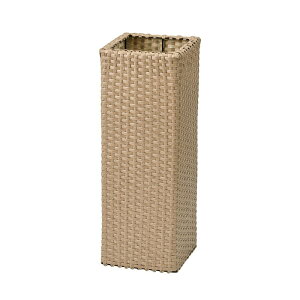 インテリア ポットカバー プラ編プランター 2362 ナチュラル(1個入り)高さ62cm (P210-gx2362-22) (代引き不可) ケンガイ鉢7号用鉢カバー ディスプレイ