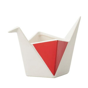�ԕr �t�����[�x�[�X Ceramic Gift ORIZURU �I���d�� white �i1����j [175-312-156] [p101] �X�g�[���E�F�A �i������s�j �C���e���A �f�B�X�v���C