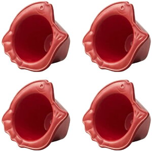 �ԕr �t�����[�x�[�X Ceramic Gift medetakko ���f�^�b�R red �i4����j [175-344-500] [p101] �X�g�[���E�F�A �i������s�j �C���e���A �f�B�X�v���C