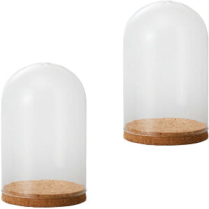 �K���X�x�[�X Glass Gift Glass Dome with Cork �K���X�h�[�� �E�B�Y �R���N natural �i2����j [777-432-000] [p120] �K���X �i������s�j �L�b�`�� �C���e���A �f�B�X�v���C