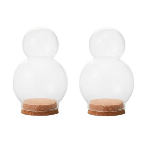 �ԕr �t�����[�x�[�X Glass Gift Glass with Cork SNOWMAN �K���X�E�C�Y�R���N �X�m�[�}�� clear �i2����j [777-491-000] [p121] �K���X �i������s�j �C���e���A �f�B�X�v���C