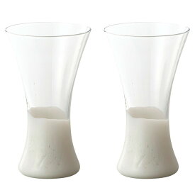 花瓶 フラワーベース Glass Flower+ Relation ripple リレーション リップル white （2個入り） [777-679-010] [p20] ガラス （代引き不可） インテリア ディスプレイ