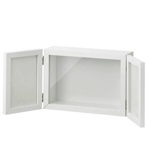 �ԕr �t�����[�x�[�X Frame Photo box W vertical �t�H�g �{�b�N�X �_�u�� ���@�[�e�B�J�� white �i1����j [680-885-100] [p170] MDF �i������s�j �C���e���A �f�B�X�v���C