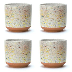 花・観葉植物用ポット ラウハ 13 ceramic （4個入り） 41002 鉢タイプ （代引き不可） 小型鉢カバー FARM （p87）