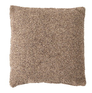 クッション FAB-103OR オレンジ だいだい色 正方形 おしゃれ ソファ ブークレ生地 くすみカラー スクエア 無地 シンプル 四角 リビング もこもこ 北欧 モダン 大きめ ベッド