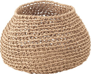 ペーパーコードバスケット SLY-608 バスケット 折りたたみ おしゃれ アジアン 北欧 韓国 編み込み 収納 ペーパーコード 入れ物 シンプル 便利 ボックス 軽量 丸 円形