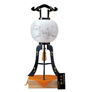 盆提灯 岐阜提灯 置き提灯 行灯 本金箔11号 加賀本金箔 高さ87cm (P28)(1100) 水雷球 電気コード式 初盆 新盆 お盆