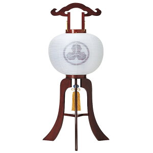 盆提灯 岐阜提灯 置き提灯 家紋入 行灯 11号 総紫檀 高さ87cm (P32)(11856) 水雷球 電気コード式 初盆 新盆 お盆