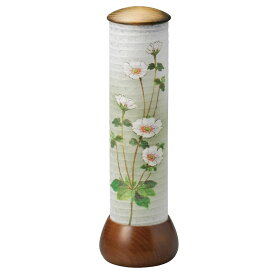 盆提灯 岐阜提灯 置き提灯 創作提灯 山帽子240 ひなげし ウォールナット調 高さ24cm (P6)(2332) LED コードレス 初盆 新盆 お盆