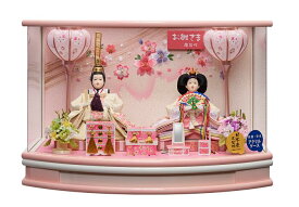 ひな人形　ひな祭 雛人形ケ－ス みこと小三五親王飾 v263-270 アクリルケース コンパクト 軽量 桃の節句　送料無料