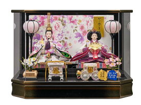 ひな人形　ひな祭 雛人形ケ－ス 胡蝶三五親王飾（白） va263-273 アクリルケース コンパクト 軽量 桃の節句　送料無料