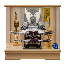 五月人形 端午の節句 兜ケース 藤翁作竜宝 貫先の兜 v265-789 アクリルケース コンパクト 軽量　送料無料