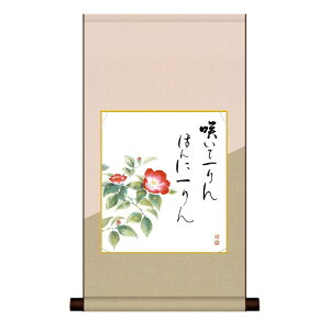 色紙掛 花鳥画 冬【佐藤恵風】寒椿 平安純綿デザイン色紙掛 kf2hem-021/k5-028d 冬飾り色紙セット【代引き不可】