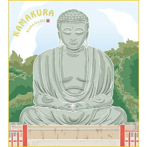 色紙絵 おみやげ色紙【洋美】大仏 正面 鎌倉 k20-003 ご当地土産【代引き不可】