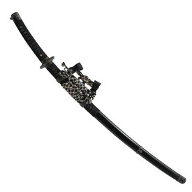 模造刀 太刀 陣太刀 黒呂塗り鞘 極上研磨刀身 大刀 [tks-277]日本刀 美術刀剣 おもちゃ 通販（代引き不可）製作待ち、納期不特定