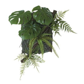 人工観葉植物 モンステラ デコ ウォールハンキング 高さ60cm （P23-99558) （代引き不可） インテリアグリーン フェイクグリーン